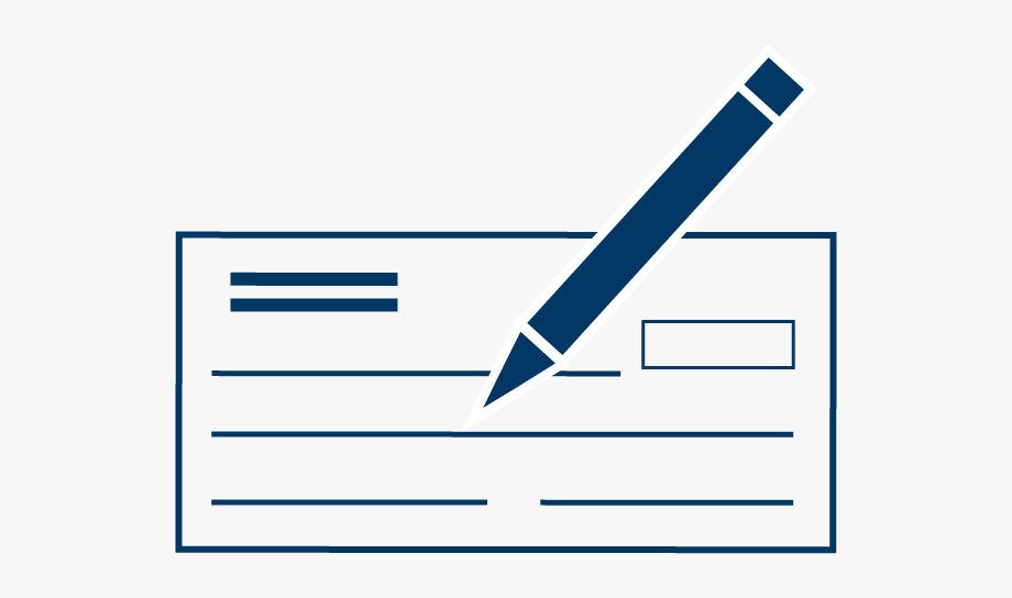 Picture of a check and pen